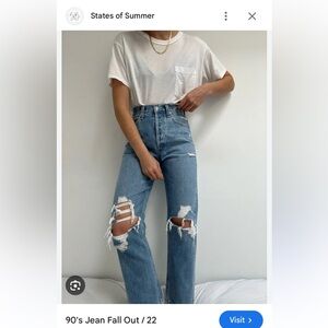 Agolde 90’s fallout blue jeans